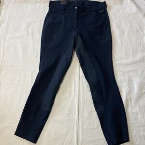 Ariat Pro Series Riding Breechs Black Equestrian Pants Size 36 Pulled Stitches